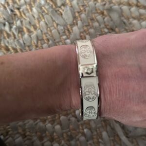 Alexander McQueen white bangle